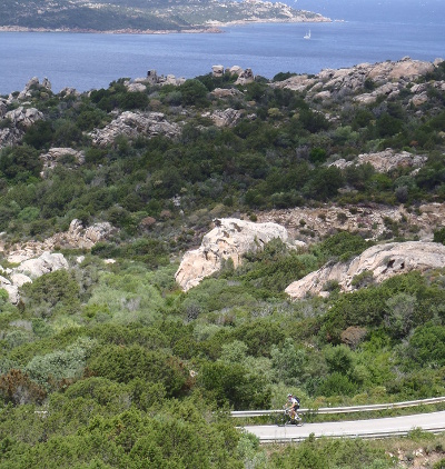 Bicycle holidays in the North of Sardinia: cycle touring routes.